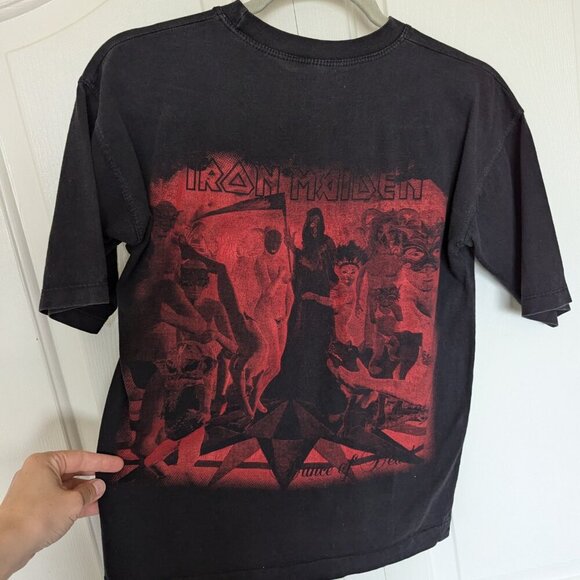 Iron Maiden Dance of Death black Tshirt, early 00's double sided metal band - Picture 7 of 12